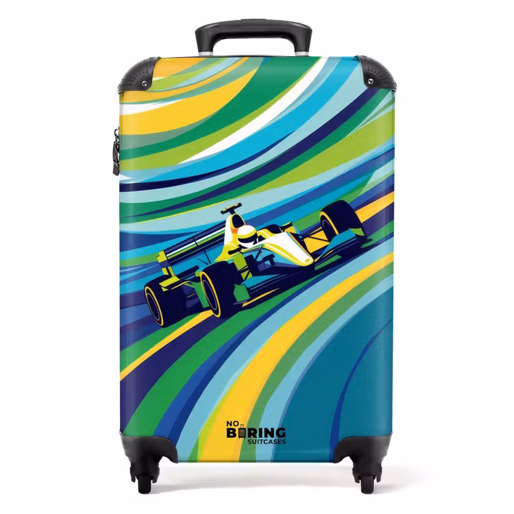 Retro racer NBS - Handbagage koffer - Unisex middel -productfoto_recht