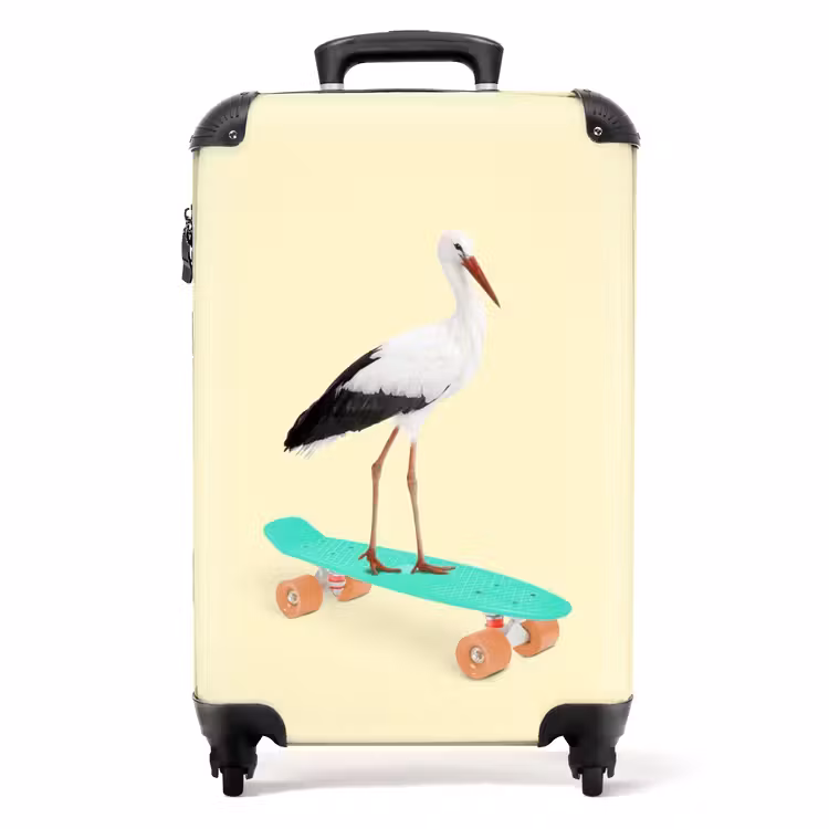 Rijdende reiger NBS - Handbagage koffer - Unisex middel -productfoto_recht