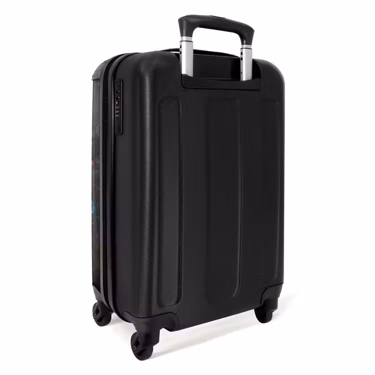 Schotse hooglander als graffiti art NBS - Handbagage koffer - Unisex middel -achterkant