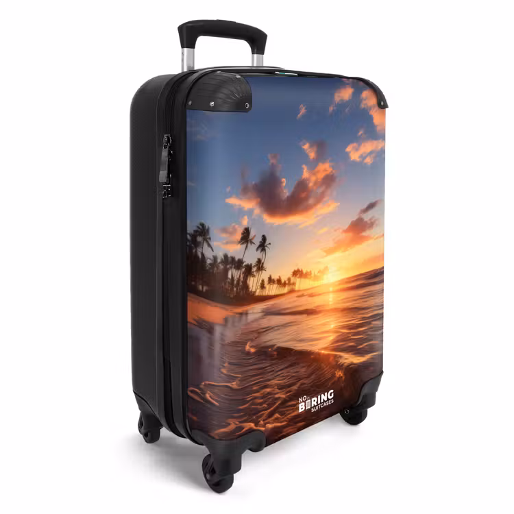 Zee bij zonsondergang NBS - Handbagage koffer - Unisex middel -productfoto_3d