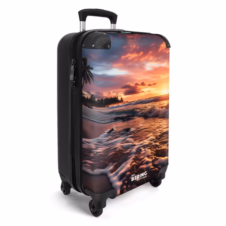 Zee bij zonsondergang NBS - Handbagage koffer - Unisex middel -productfoto_3d