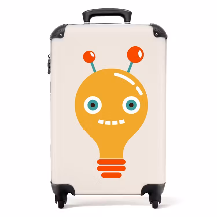 Blinkende bot NBS - Handbagage koffer - Unisex middel -productfoto_recht