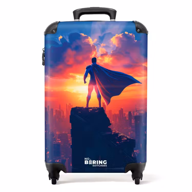 Skyscraper superheld NBS - Handbagage koffer - Unisex middel -productfoto_recht