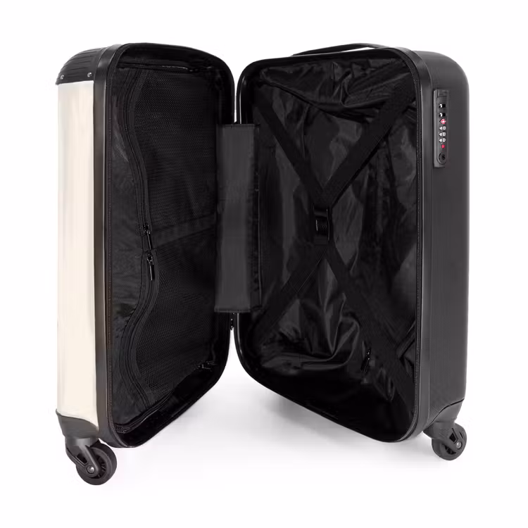 Voetbal in een goal NBS - Handbagage koffer - Volwassenen Unisex middel -binnenkant