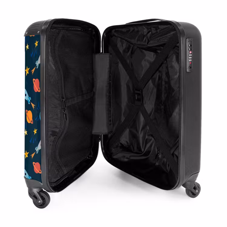 Ruimteraketten NBS - Handbagage koffer - Unisex middel -binnenkant