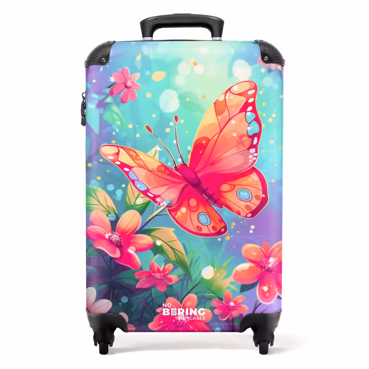Verbluffende vlinder NBS - Handbagage koffer - Unisex middel -productfoto_recht