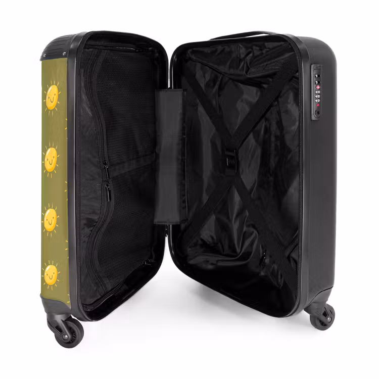 Sunny situation olijf NBS - Handbagage koffer - Unisex middel -binnenkant