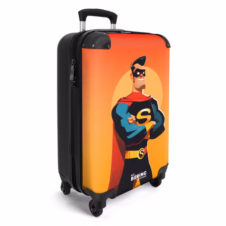 Sunny superhero NBS - Handbagage koffer - Unisex middel -productfoto_3d