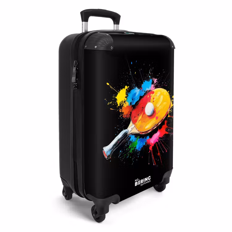 Tafeltennis met felle kleuren NBS - Handbagage koffer - Unisex middel -productfoto_3d