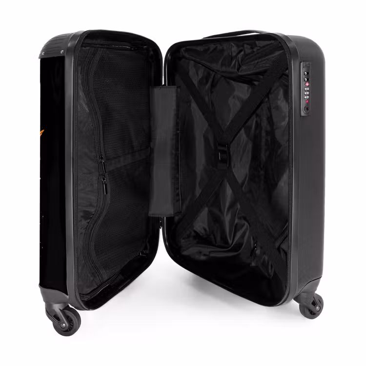 Toekan met tropische bladeren NBS - Handbagage koffer - Unisex middel -binnenkant