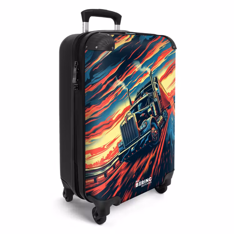 Vrachtwagen in schemerlicht NBS - Handbagage koffer - Unisex middel -productfoto_3d