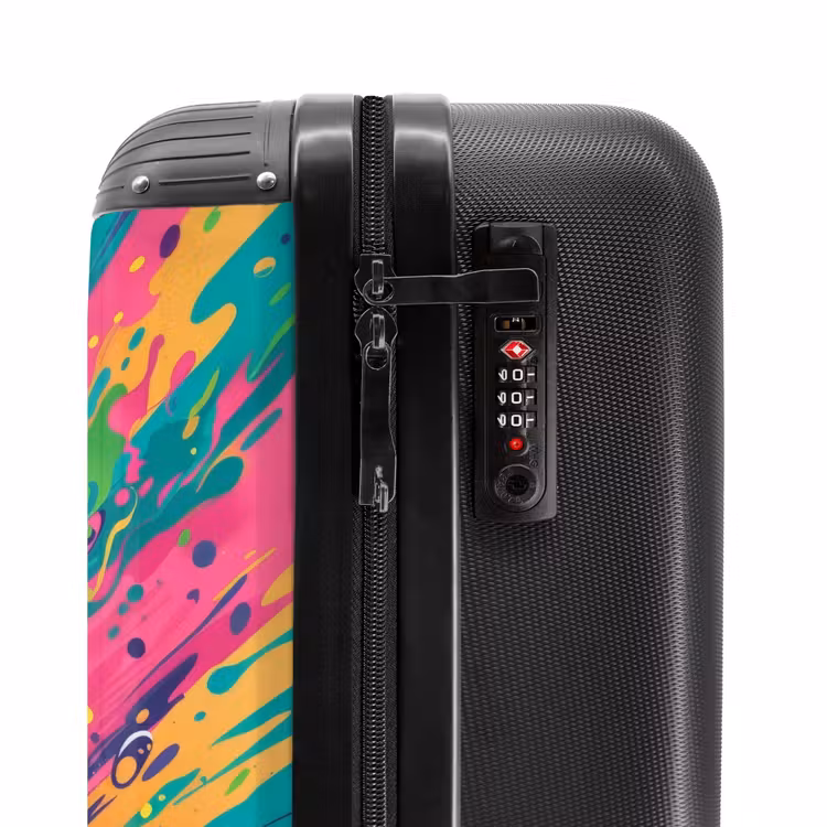 Turbo tijger NBS - Handbagage koffer - Unisex middel -slot