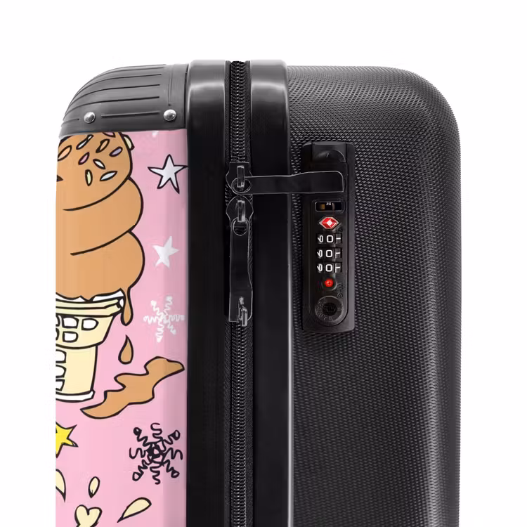 Unicorn doodles NBS - Handbagage koffer - Unisex middel -slot