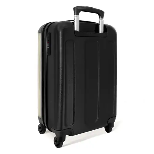 Eenhoorn in neutrale kleuren NBS - Handbagage koffer - Volwassenen Unisex middel -achterkant