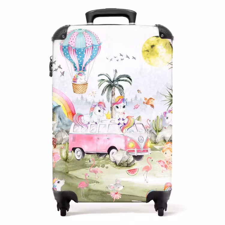 Eenhoorn safari NBS - Handbagage koffer - Unisex middel -productfoto_recht