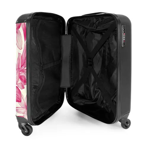 25 NBS - Handbagage koffer - Unisex middel -binnenkant