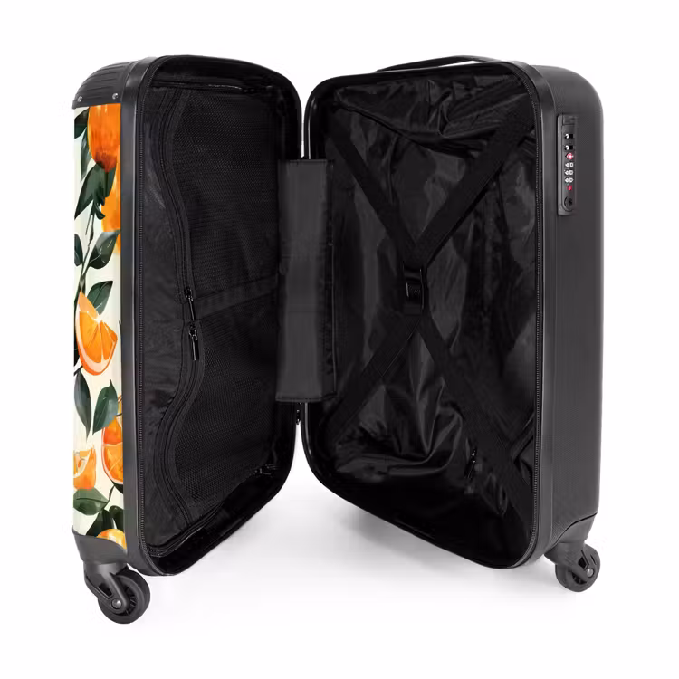 4 NBS - Handbagage koffer - Unisex middel -binnenkant