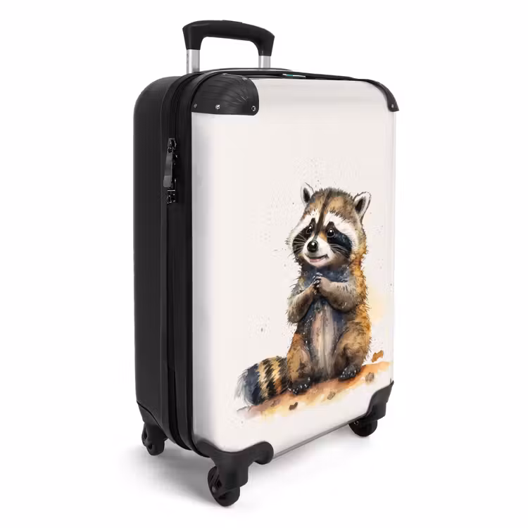 Waldo wasbeer NBS - Handbagage koffer - Unisex middel -productfoto_3d