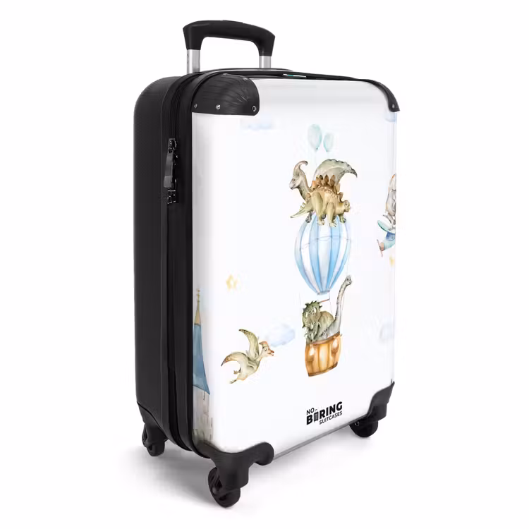 Dwalende dino's NBS - Handbagage koffer - Unisex middel -productfoto_3d