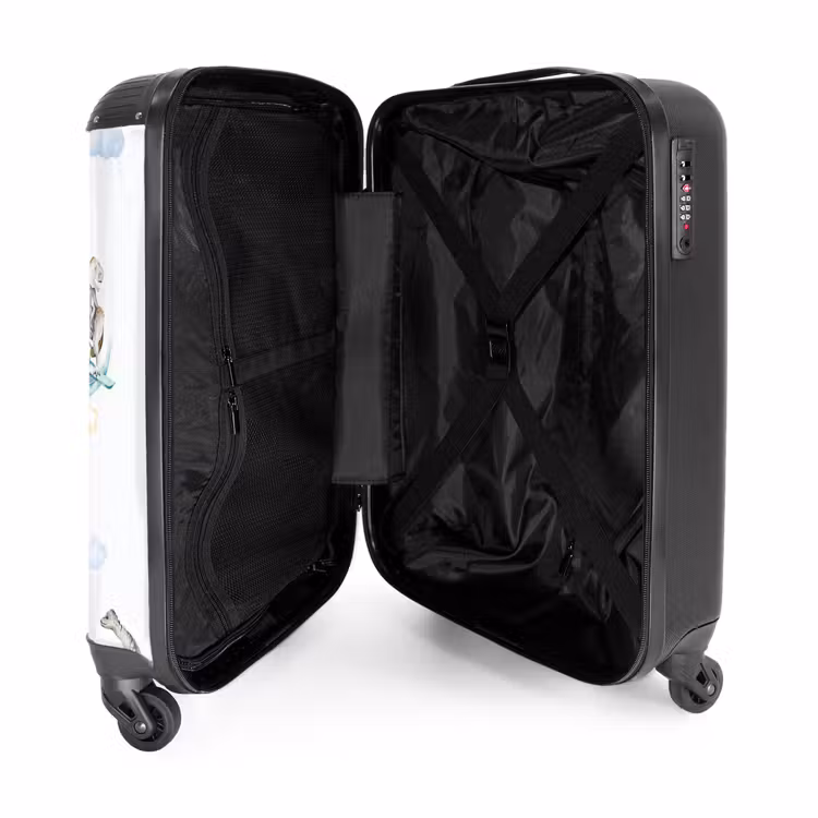 Dwalende dino's NBS - Handbagage koffer - Unisex middel -binnenkant