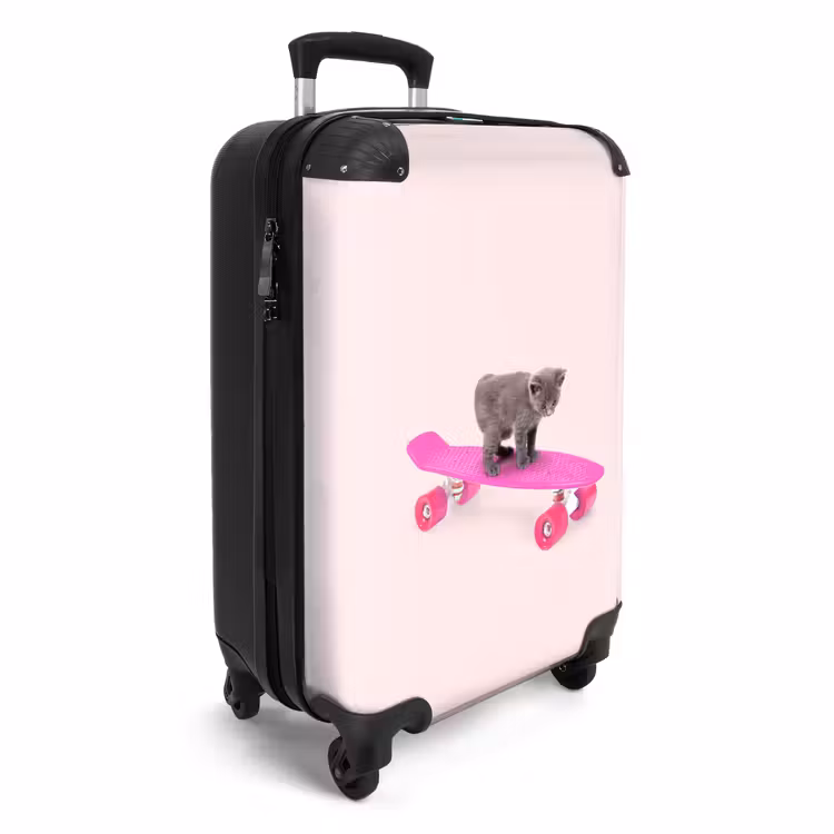 Wheely whiskers NBS - Handbagage koffer - Unisex middel -productfoto_3d