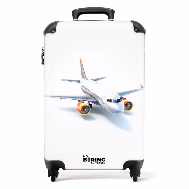 Witte wervelwind NBS - Handbagage koffer - Unisex middel -productfoto_recht