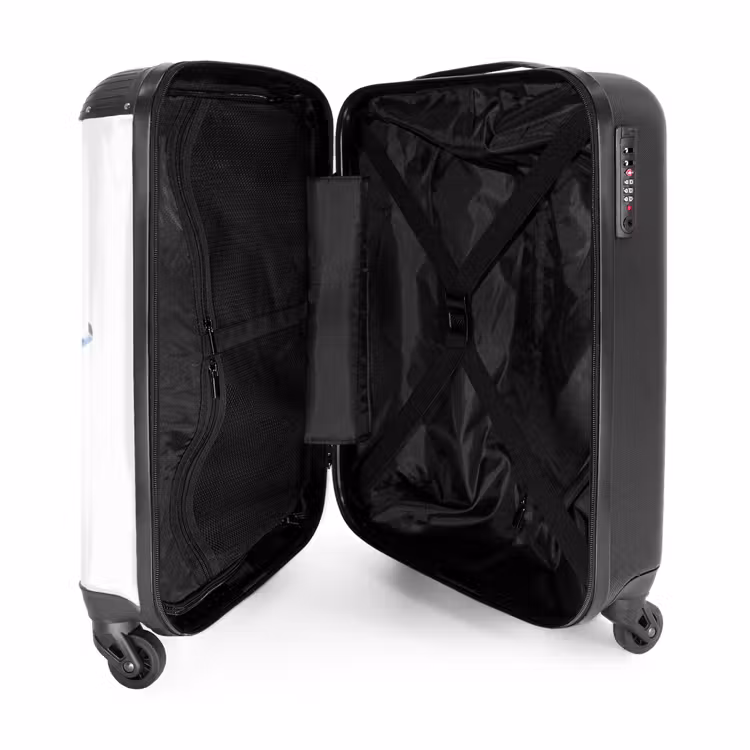 Witte wervelwind NBS - Handbagage koffer - Unisex middel -binnenkant