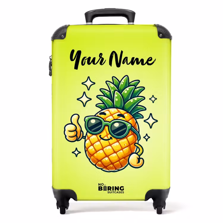 Ahmed ananas NBS - Handbagage koffer - Kinderen Unisex middel -productfoto_recht