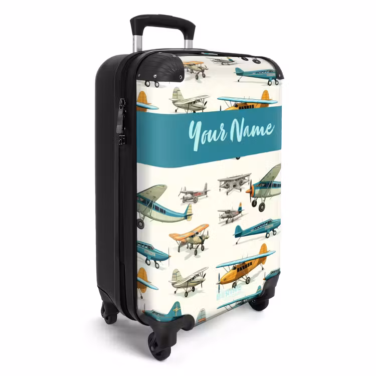 Vliegtuigsquadron NBS - Handbagage koffer - Kinderen Unisex middel -productfoto_3d