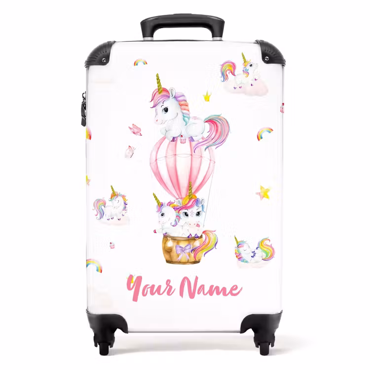 Luchtige eenhoorns NBS - Handbagage koffer - Kinderen Unisex middel -productfoto_recht