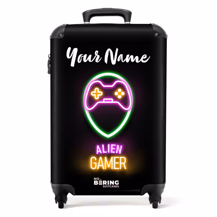 Alien Gamer NBS - Handbagage koffer - Kinderen Unisex middel -productfoto_recht