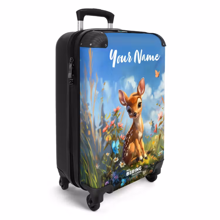 Bailey bloemenhertje NBS - Handbagage koffer - Kinderen Unisex middel -productfoto_3d