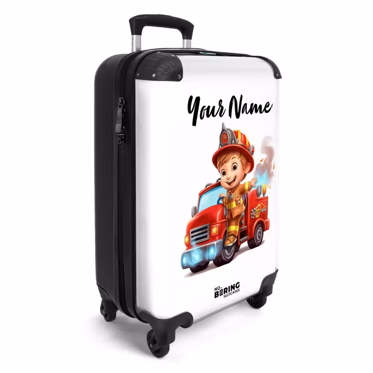 Bauke brandweer NBS - Handbagage koffer - Kinderen Unisex middel -productfoto_3d