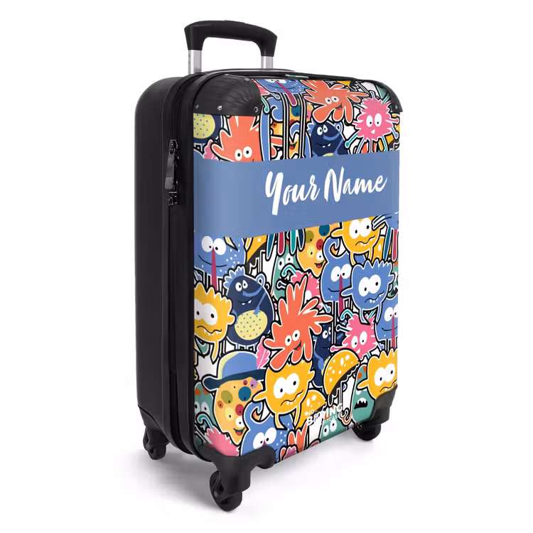 Beestjes met Grote Oogjes NBS - Handbagage koffer - Kinderen Unisex middel -productfoto_3d