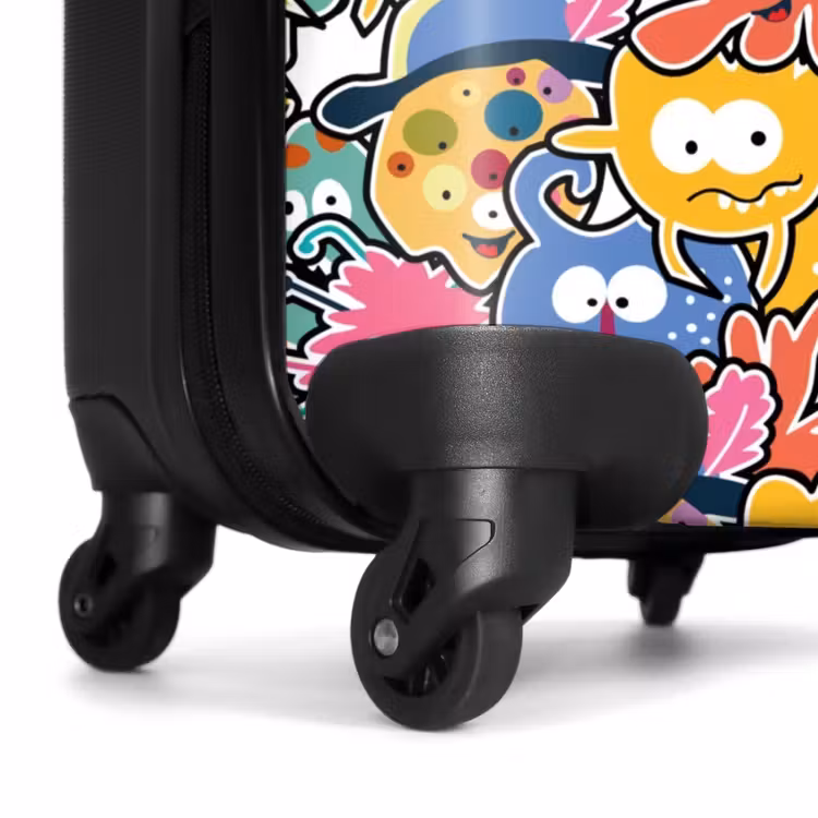 Beestjes met Grote Oogjes NBS - Handbagage koffer - Kinderen Unisex middel -wiel