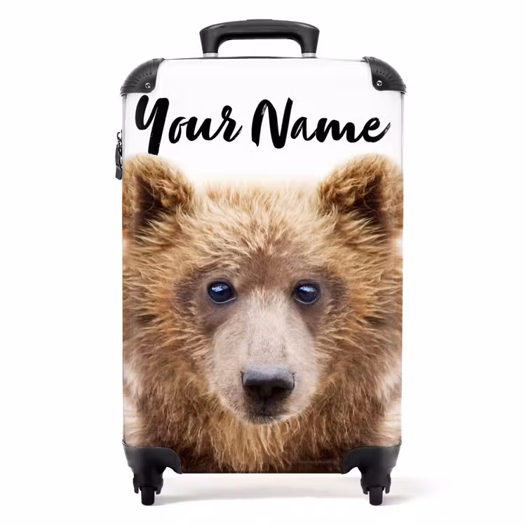Bennie Beer NBS - Handbagage koffer - Kinderen Unisex middel -productfoto_recht