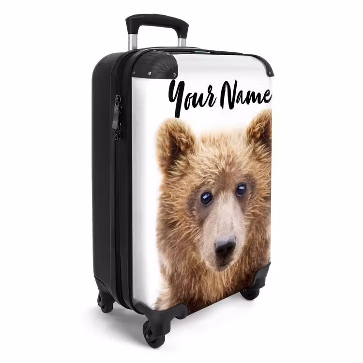 Bennie Beer NBS - Handbagage koffer - Kinderen Unisex middel -productfoto_3d