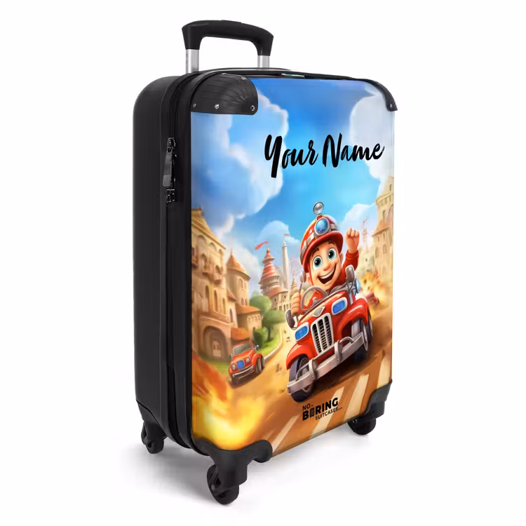 Berend brandweerman NBS - Handbagage koffer - Kinderen Unisex middel -productfoto_3d