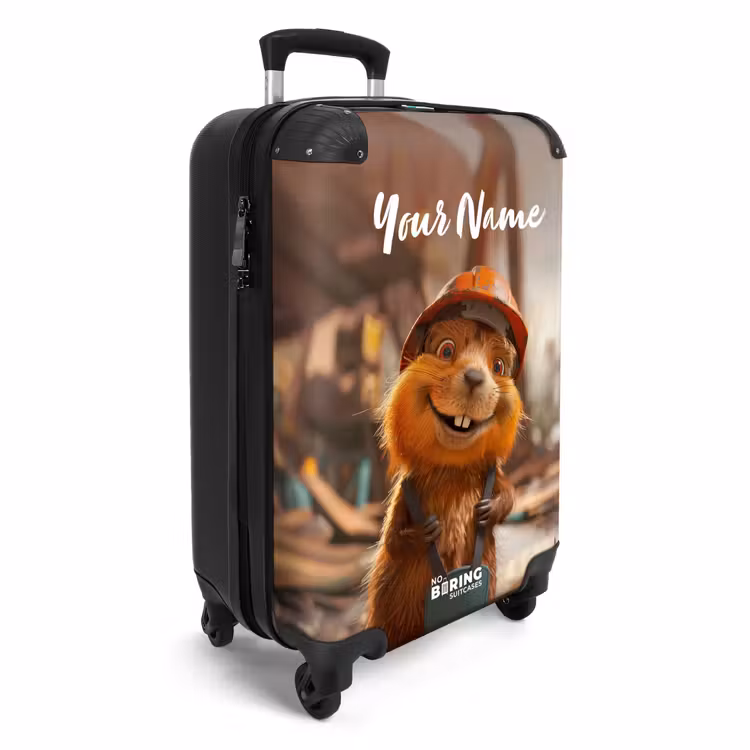Bertus Bouwbever NBS - Handbagage koffer - Kinderen Unisex middel -productfoto_3d