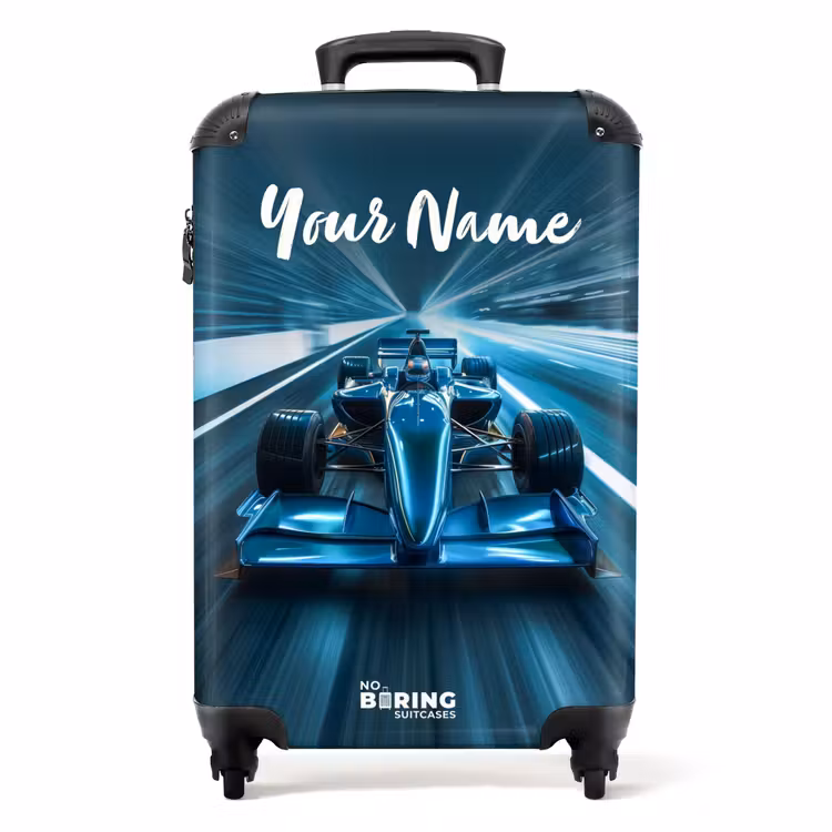 Blazing blue NBS - Handbagage koffer - Kinderen Unisex middel -productfoto_recht