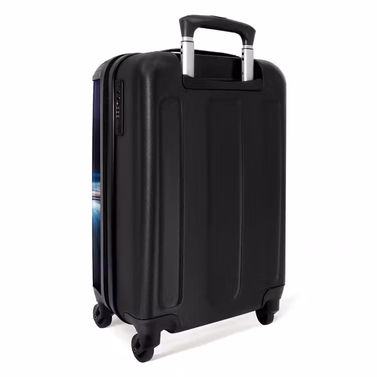 Blauwe blitz NBS - Handbagage koffer - Kinderen Unisex middel -achterkant