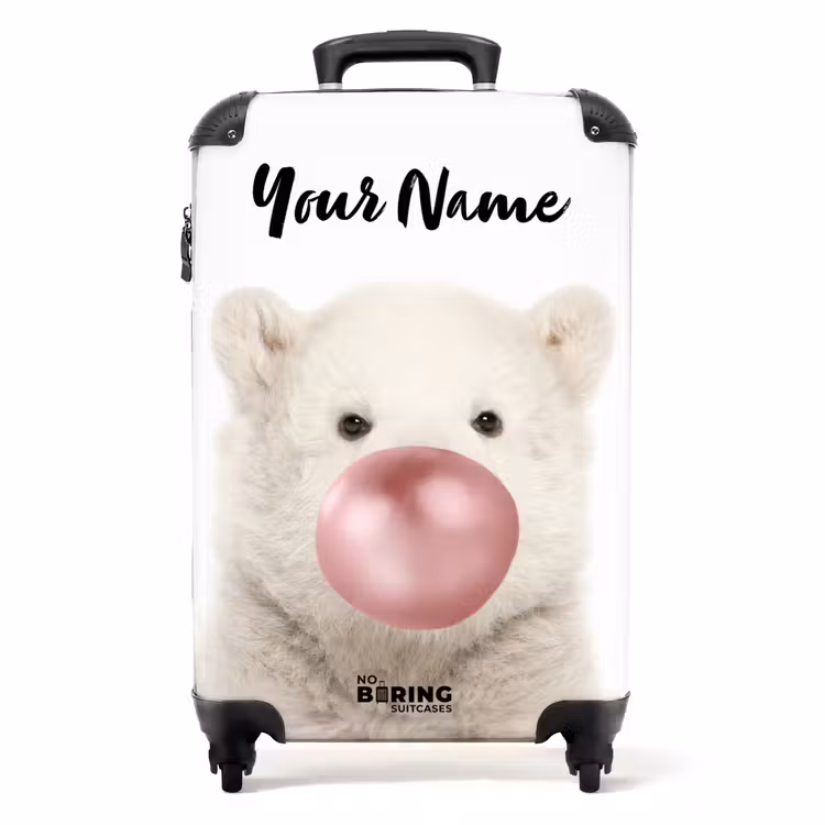Bubblegum beer NBS - Handbagage koffer - Kinderen Unisex middel -productfoto_recht