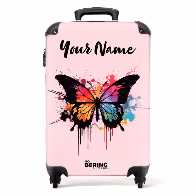Vlinderverf NBS - Handbagage koffer - Kinderen Unisex middel -productfoto_recht