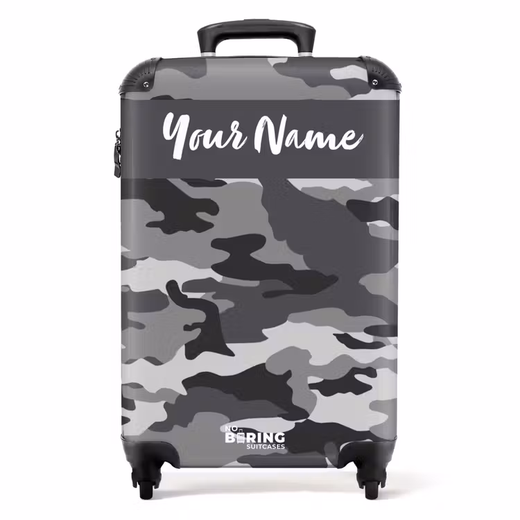Camogrijs NBS - Handbagage koffer - Kinderen Unisex middel -productfoto_recht
