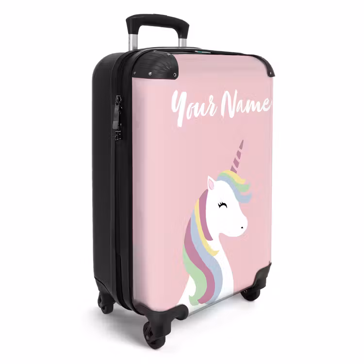 Cartoonicorn NBS - Handbagage koffer - Kinderen Unisex middel -productfoto_3d