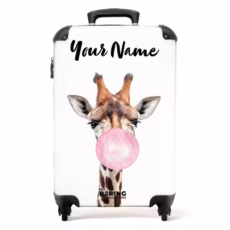 Kauwende Kobus NBS - Handbagage koffer - Kinderen Unisex middel -productfoto_recht