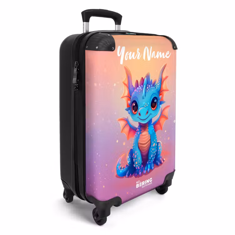 Schattige baby draak NBS - Handbagage koffer - Kinderen Unisex middel -productfoto_3d