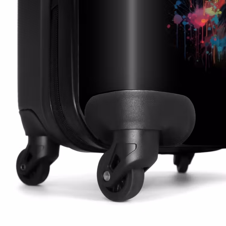 Hert met Gewei Tussen Graffiti Spray NBS - Handbagage koffer - Kinderen Unisex middel -wiel