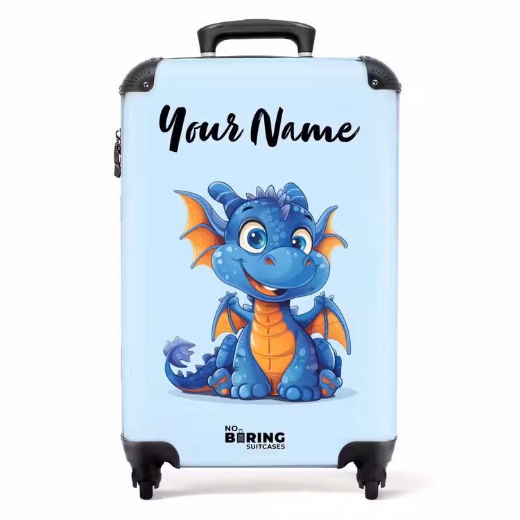 Dinky draakje NBS - Handbagage koffer - Kinderen Unisex middel -productfoto_recht