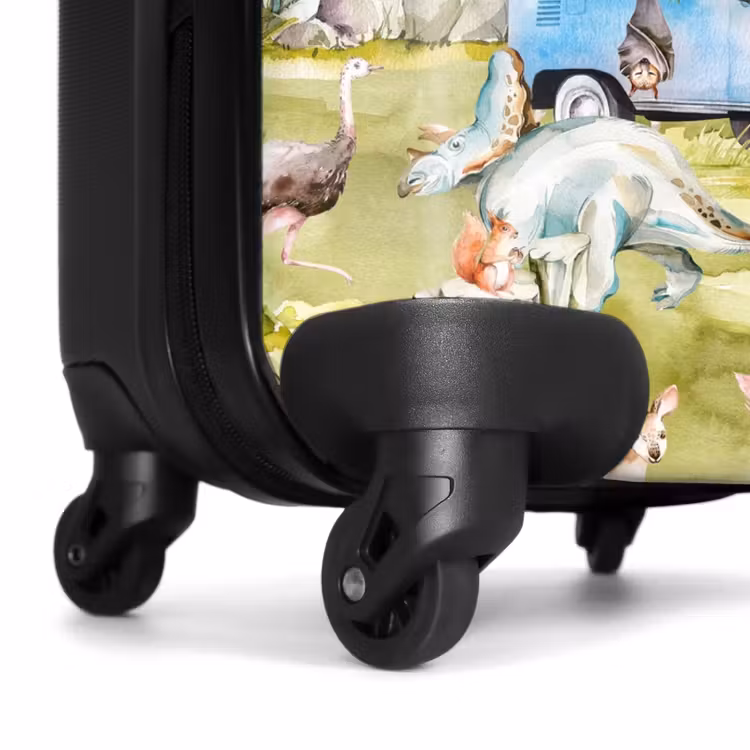 Dino safari NBS - Handbagage koffer - Kinderen Unisex middel -wiel